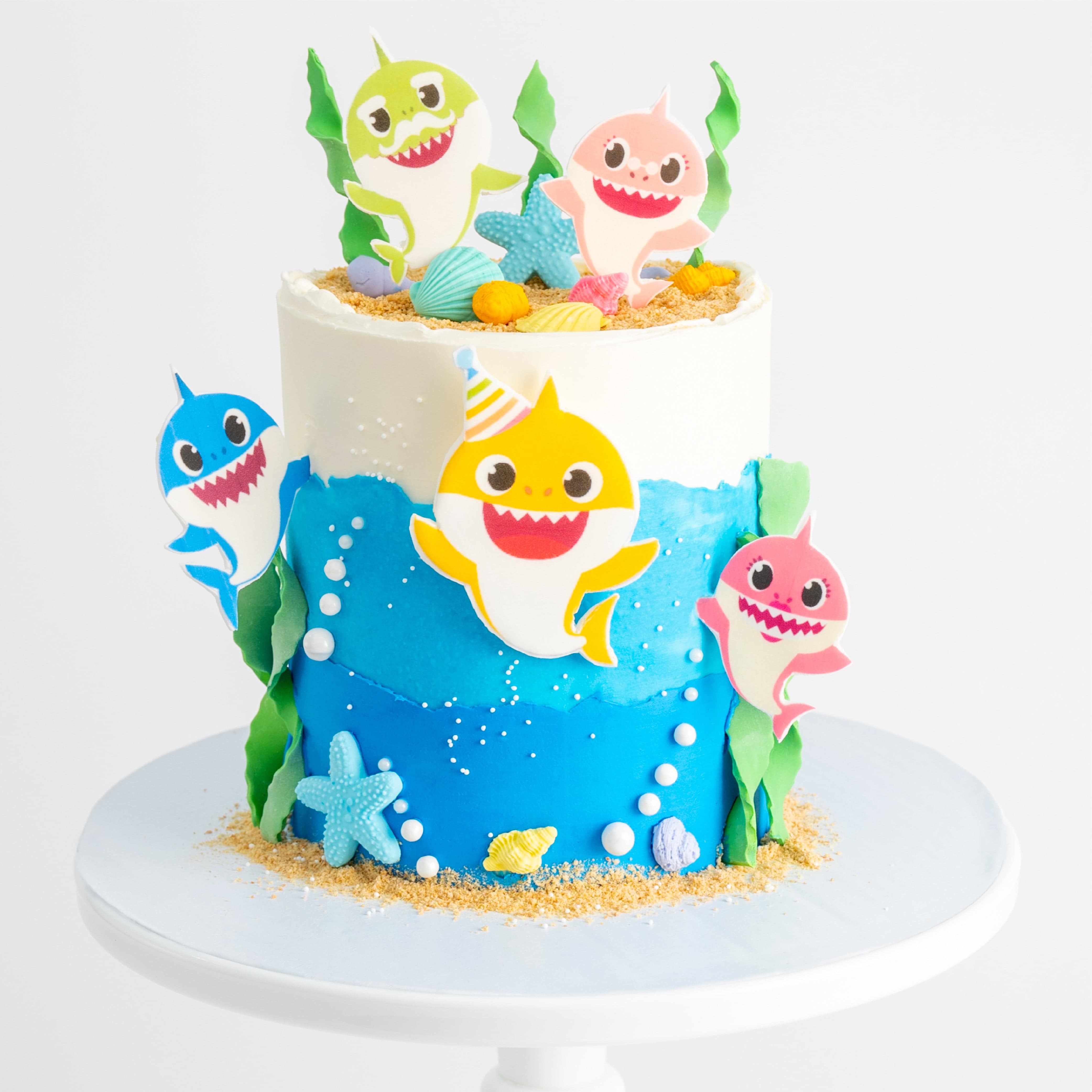 Baby shark birthday cake